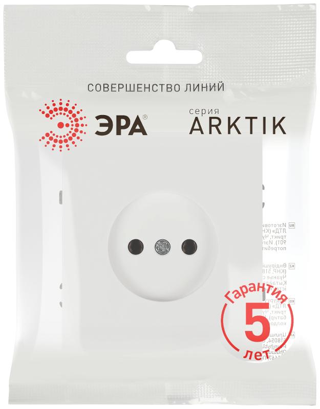 Розетка Arktik 16-2106-08 без заземления 2P 16А-250В белый матовый | Б0071680 | ЭРА — миниатюра 2