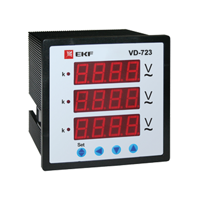 VD-723 Вольтметр цифровой на панель (72х72) трехфазный EKF PROxima | vd-723 | EKF — EKF