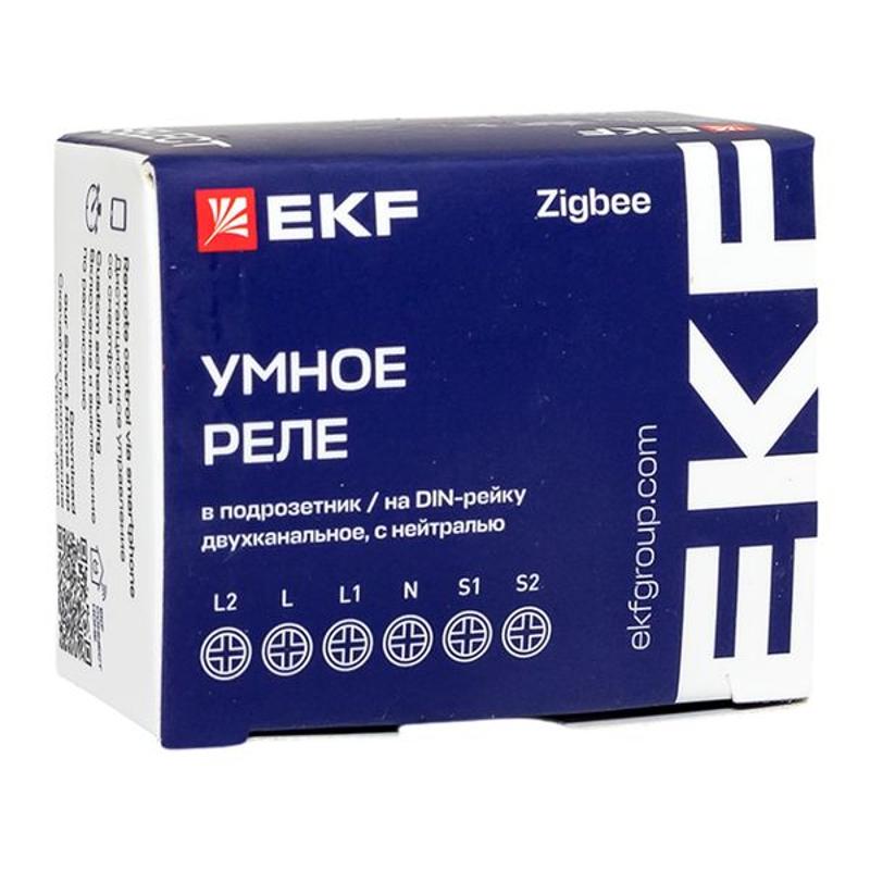 Умное реле в подрозетник 2-канальное с нейтралью Zigbee EKF Connect Select | ssh-2g-zb | EKF — миниатюра 10
