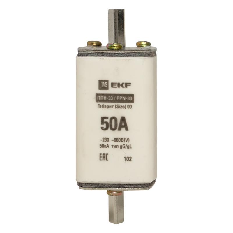 Плавкая вставка ППН-33 160/ 50А габарит 00 | fus-33/160/50 | EKF — миниатюра 6