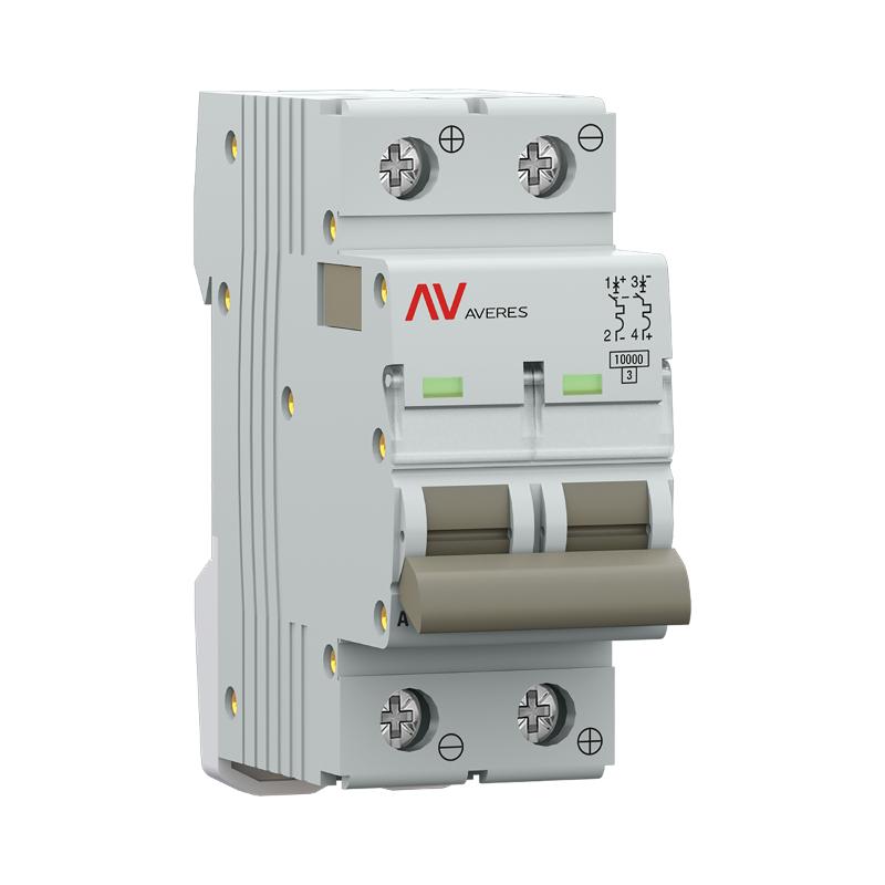 Выключатель автоматический AV-10 DC 2P 40A (C) 10kA  AVERES |mcb10-DC-2-40C-av| EKF — миниатюра 3