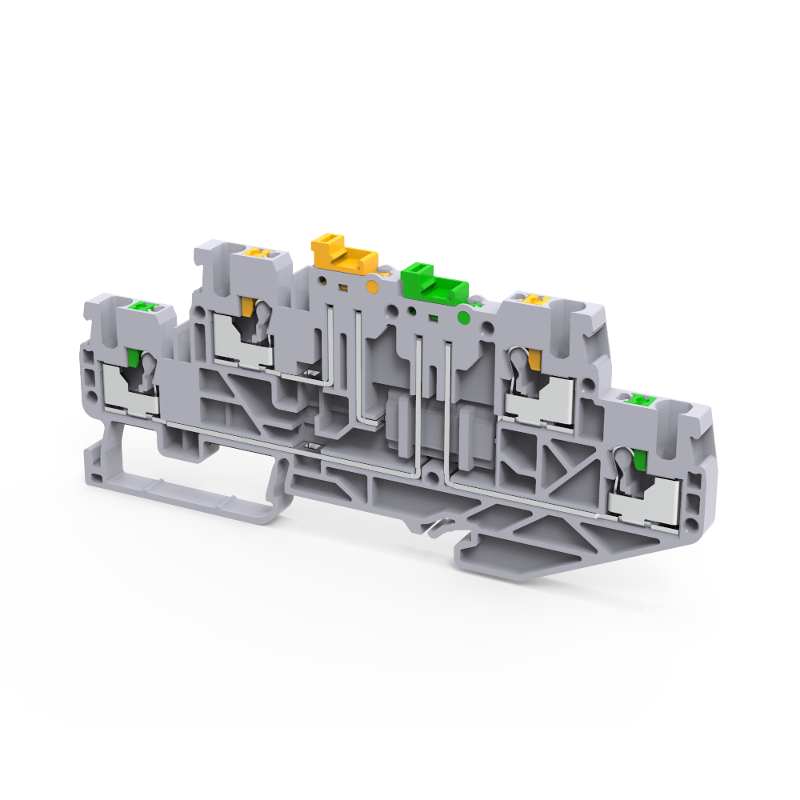 Клемма 2х-ярусная push-in OptiClip CPDLK-2,5-2L-MT-N-I-серый | 331872 | КЭАЗ — КЭАЗ (Курский электроаппаратный завод)