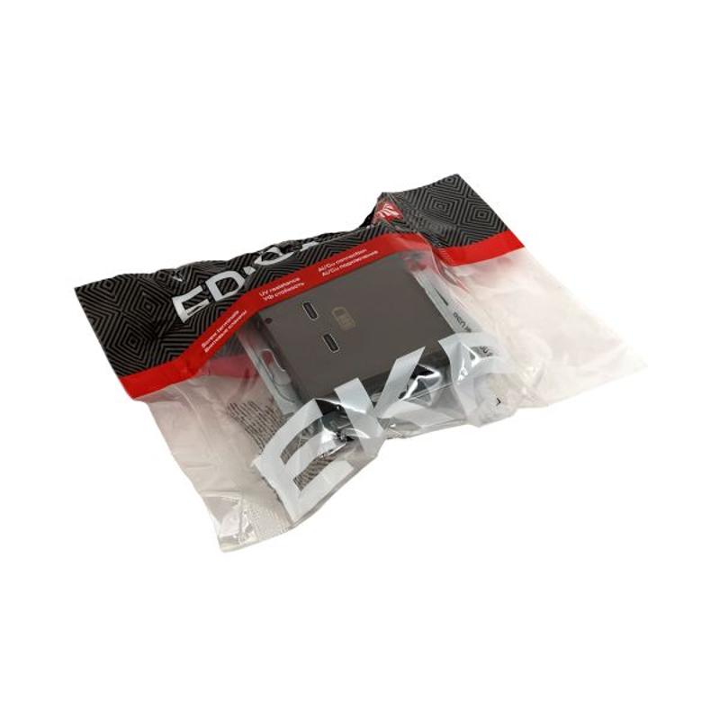 Механизм розетки USB-C - 2шт, мокко Эпика  |UP1-SOM-2USBC| EKF — миниатюра 11