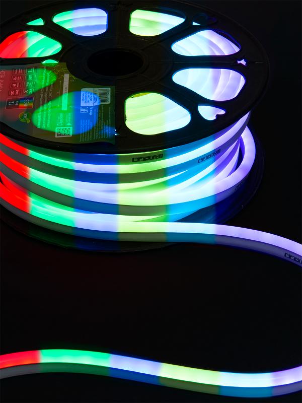 Гибкий неон SMD5050-60 LED/м-220 В-12 Вт/м -IP67-RGB (25м) | SQ0331-1515 | TDM — фото 1 | Sento