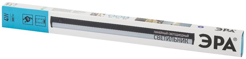 Линейный светодиодный светильник  LLED-01-04W-4000-B 4Вт 4000K L314мм с выключателем черный | Б0065563 | ЭРА — миниатюра 3
