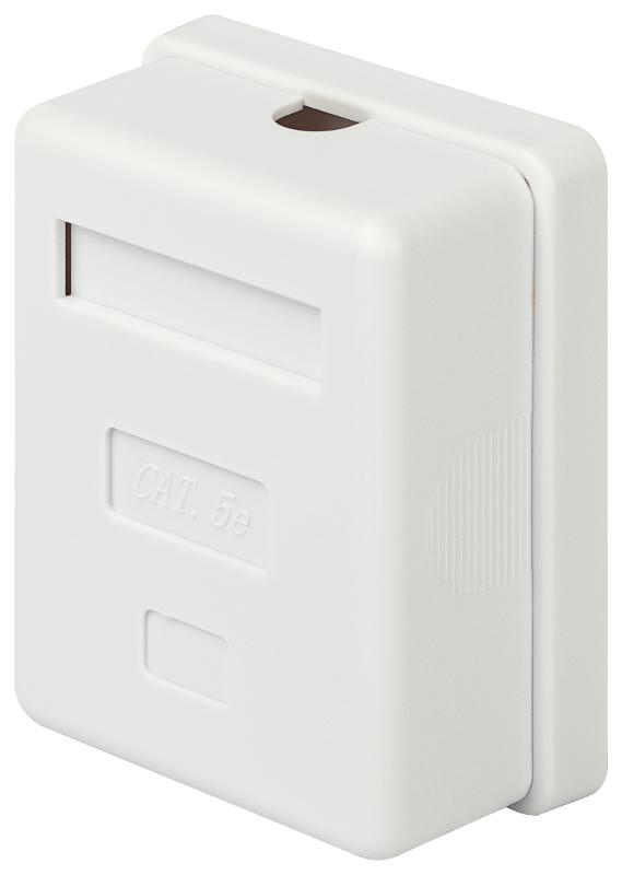 Компьютерная розетка ЭРА RJ-45 категория 5е неэкранированная 1-порт упаковка 40 штук  | Б0056900 | ЭРА — миниатюра 1