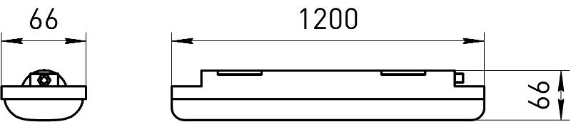 Линейный светодиодный светильник  SPP-211-0-65K-048 48Вт 6500К 4560Лм IP65 1200 матовый | Б0069205 | ЭРА — миниатюра 5