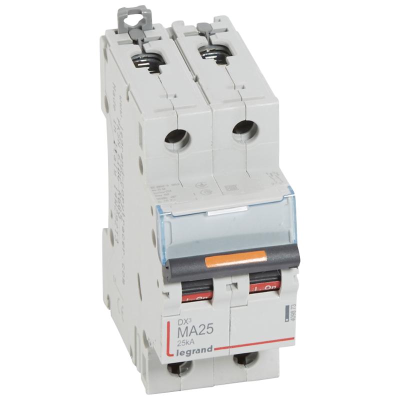 Выключатель автоматический двухполюсный DX3 25А MA 25кА | 409873 | Legrand — Legrand