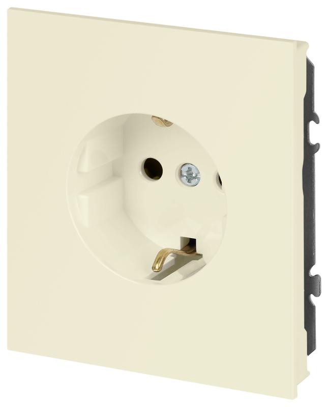 Розетка Arktik 16-2102-02 с заземлением 2P+E Schuko со шторками 16А-250В слоновая кость | Б0070425 | ЭРА — миниатюра 3