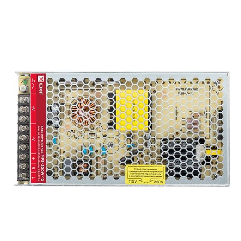 Блок питания 12В MPS-200W-12 Proxima | mps-200w-12 | EKF — миниатюра 8
