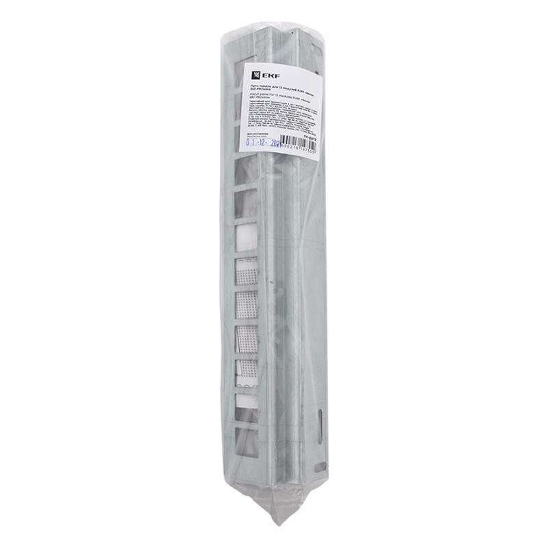 Патч-панель для 12 модулей RJ45 "Nova" EKF PROxima | nv-pp12 | EKF — миниатюра 3