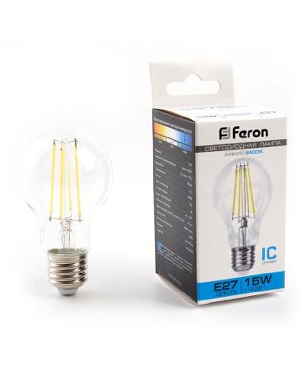 Лампа светодиодная, (15W) 230V E27 6400K, LB-615 | 48284 | FERON — фото 1 | Sento