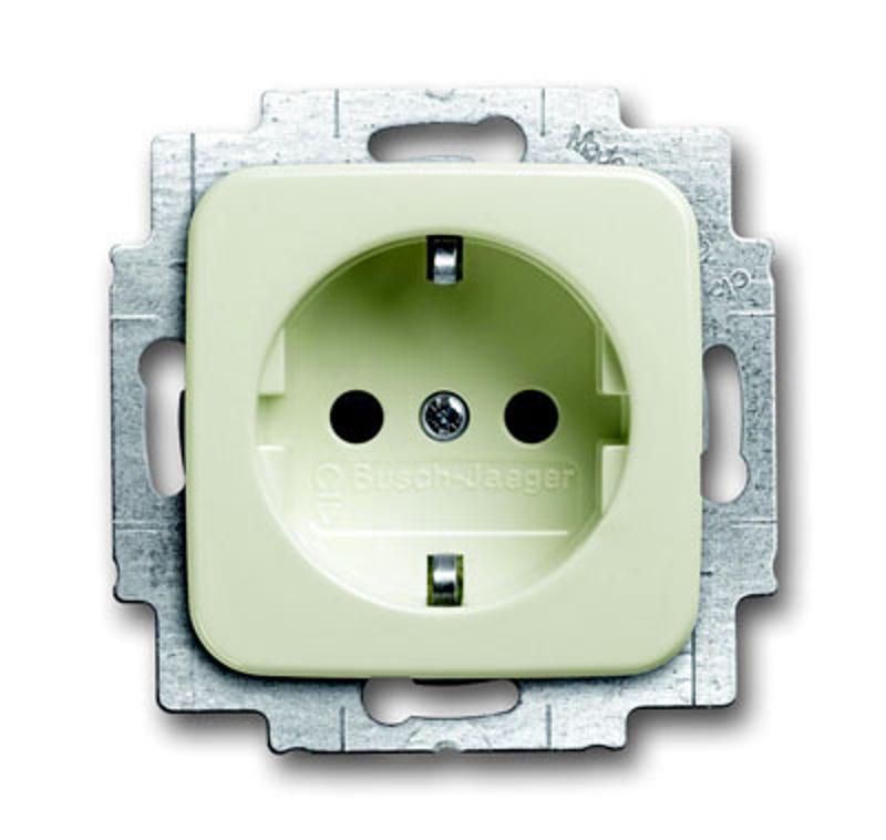 Розетка SCHUKO 16А 250В, с LED подсветкой, Busch-Duro 2000 SI/Reflex SI, слоновая кость | 2013-0-5290  | 2CKA002013A5290 | ABB — ABB