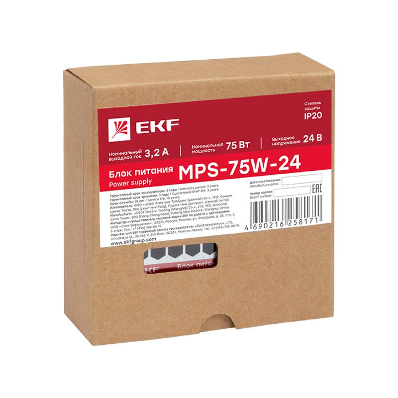 Блок питания 24В MPS-75W-24 EKF Proxima |  mps-75w-24 |  EKF — миниатюра 5