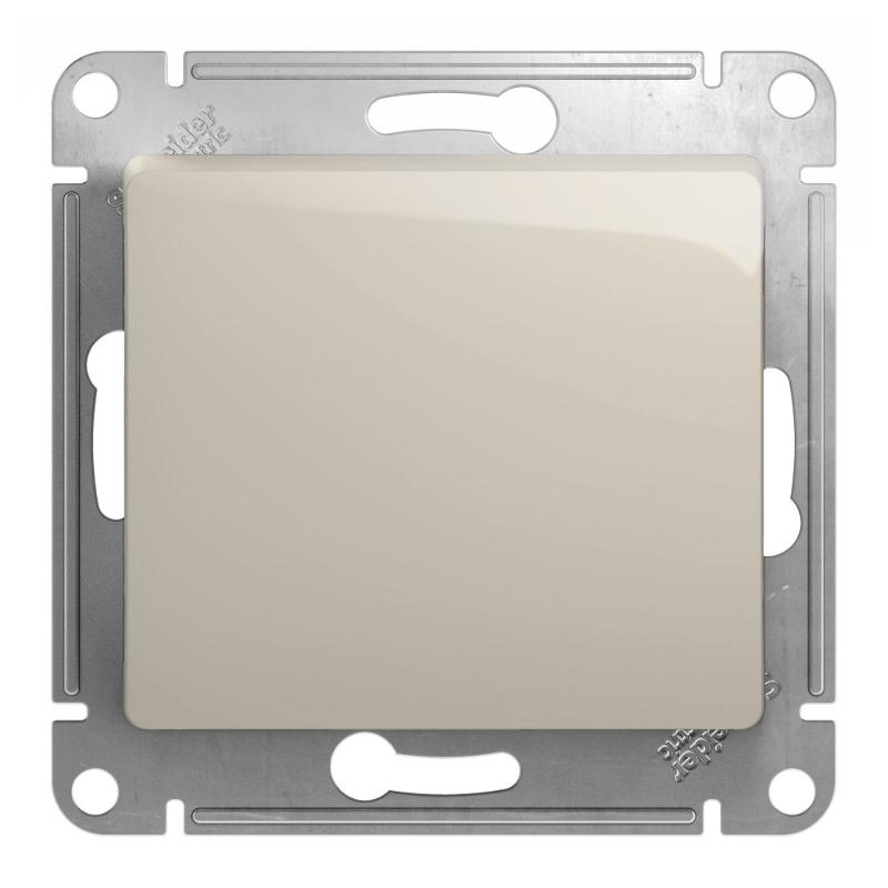 Glossa Молочный Переключатель 1-клавишный, сх.6,10AX | GSL000961 | SE — миниатюра 1