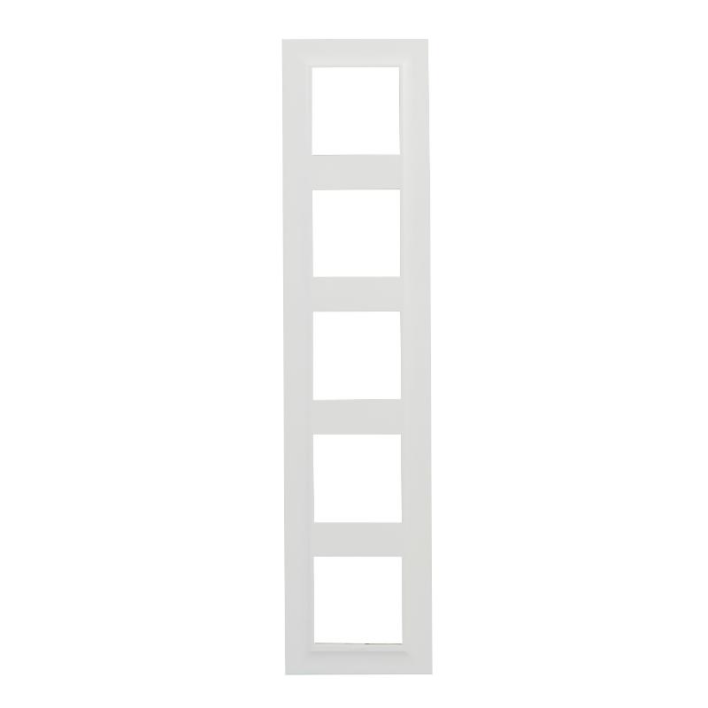 STRUCTURA Рамка 5-мест. белый — миниатюра 5