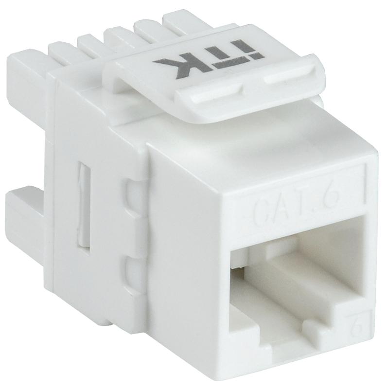 Модуль Keystone Jack кат. 6 UTP 110 IDC 180 град. | CS1-1C06U-12 | ITK — ITK