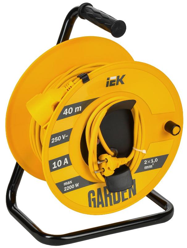 GARDEN Катушка УК40 1 место 2P 2×1,0мм2 40м | GD-KP50-10-01-40 | IEK — фото 1 | Sento
