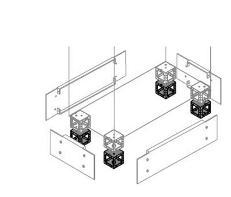 Элемент угловой цоколя H=100мм (4шт) | ZN1010 | ABB — ABB