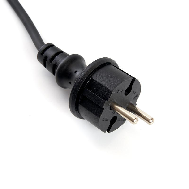Сетевой шнур для гирлянд 3м, 2*0,5мм2, IP44, черный, DM403 | 48190 | FERON — миниатюра 2