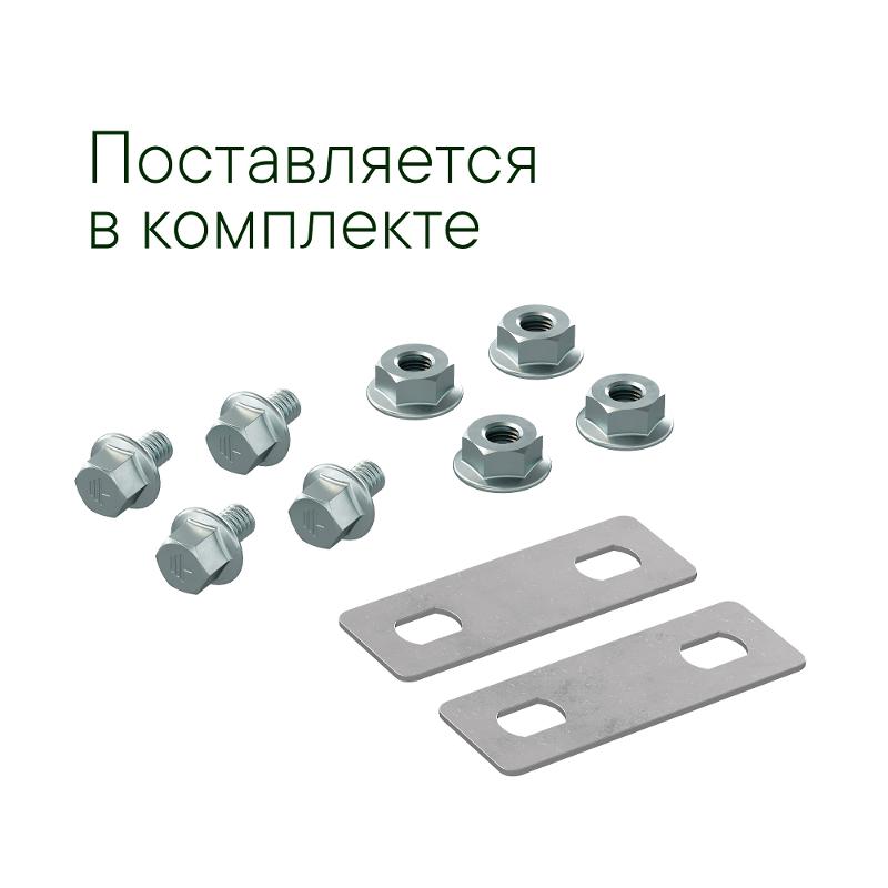 Крышка на угол горизонтальный 90 градусов, осн.200, R=300мм в комплекте с креп. эл. и соед. пластинами, необходимыми для монтажа | LK0023K | DKC — миниатюра 2