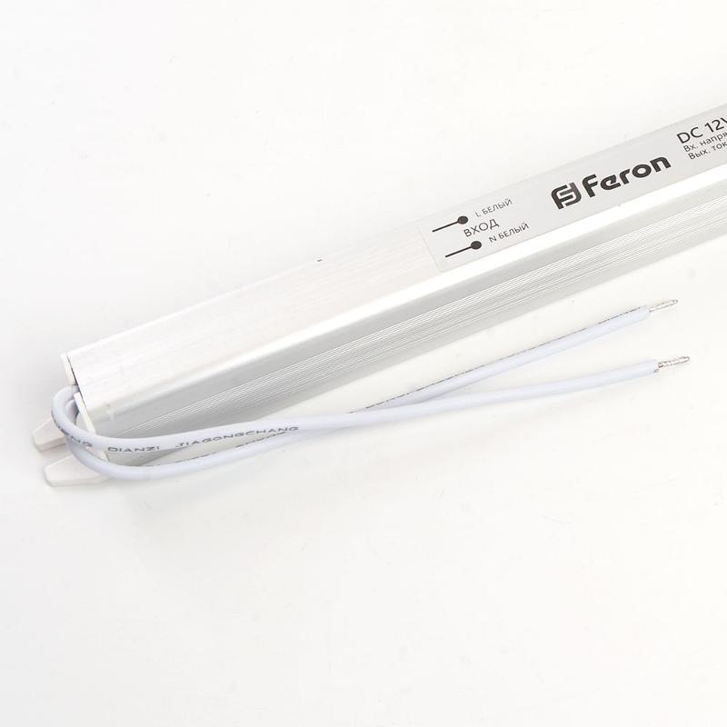Трансформатор электронный для светодиодной ленты 72W 12V (драйвер), LB001 | 48015 | FERON — миниатюра 3