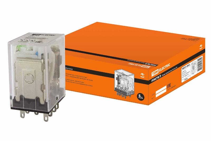Реле РЭК78/3 с инд. 5А  12В AC | SQ0701-0060 | TDM — TDM ELECTRIC