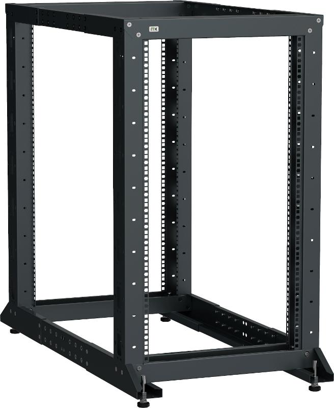 ITK LINEA F Стойка 2-рамная 42U 600х600-1000мм черная | LF05-42U61-2GM | ITK — ITK