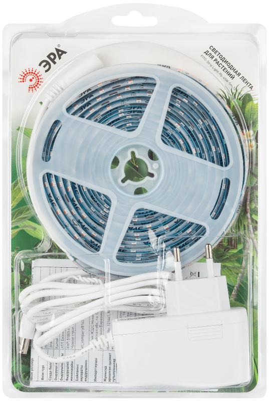 Светодиодная лента для растений  FITO-Strip Light-RB-45W-5m-12V-IP65 красно-синего спектра 5м IP65 с адаптером 12V | Б0064596 | ЭРА — миниатюра 2