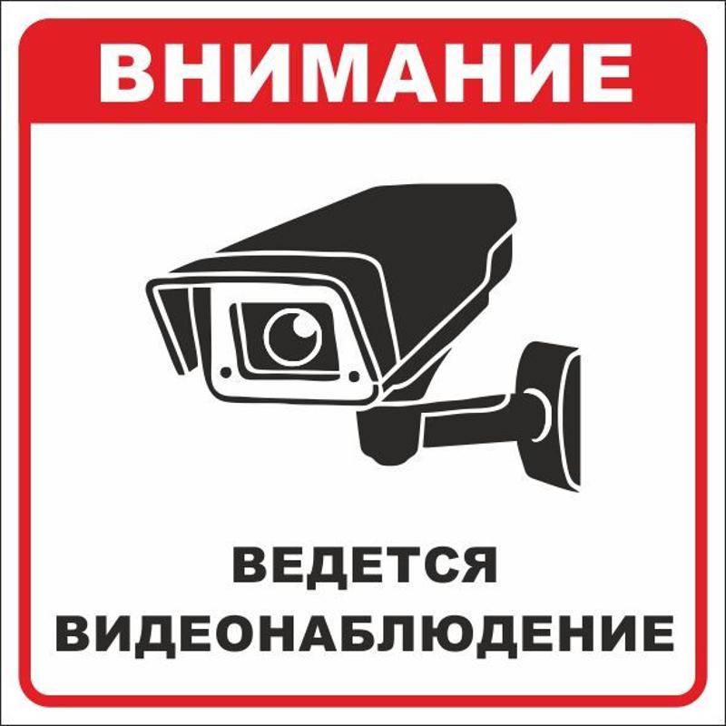 Знак безопасности "Ведется видеонаблюдение" 200х200 мм, пленка самоклеящаяся | an-6-01 | EKF — фото 1 | Sento