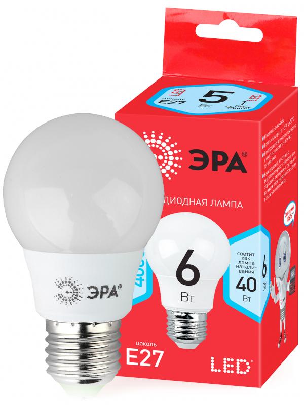 Лампа светодиодная RED LINE LED A55-6W-840-E27 R E27 / Е27 6 Вт груша нейтральный белый свет | Б0050688 | ЭРА — ЭРА (Энергия света)