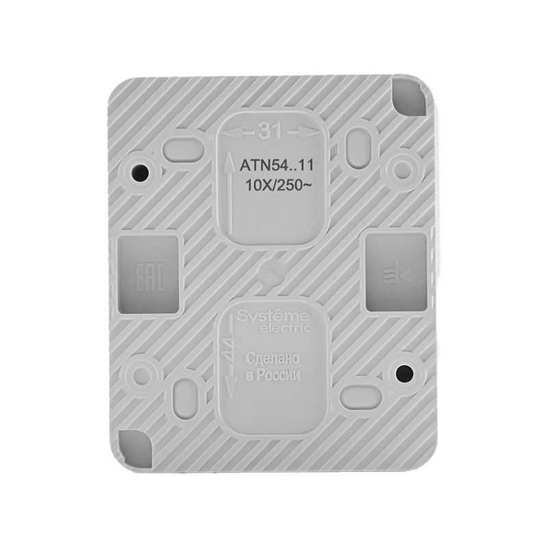 AtlasDesign Profi54 Белый О/У Выключатель 1-клавишный 10 АХ | ATN540111 | SE — миниатюра 5