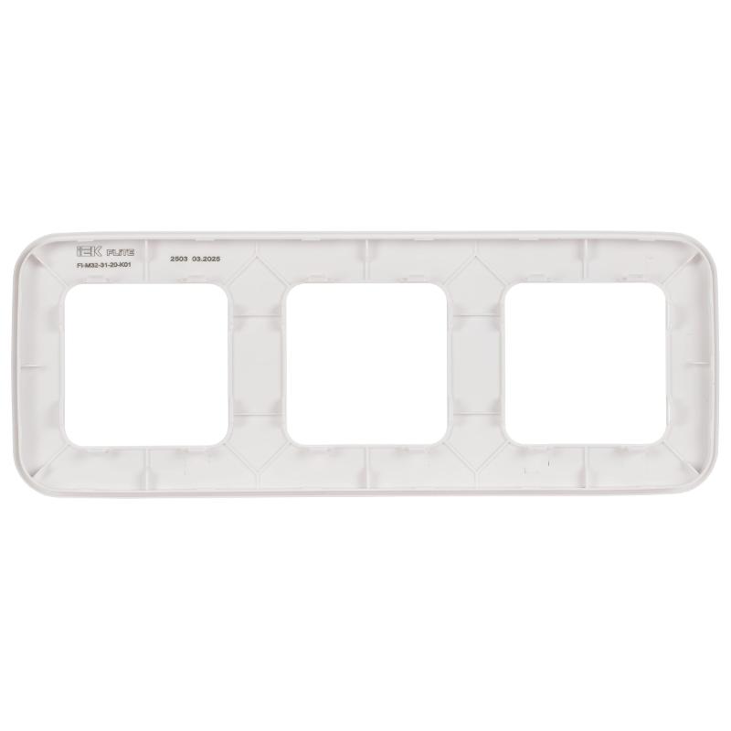 FLITE Artistic Рамка 3-ая РУ-3-А-ФлБ белый | FI-M32-31-20-K01 | IEK — миниатюра 3