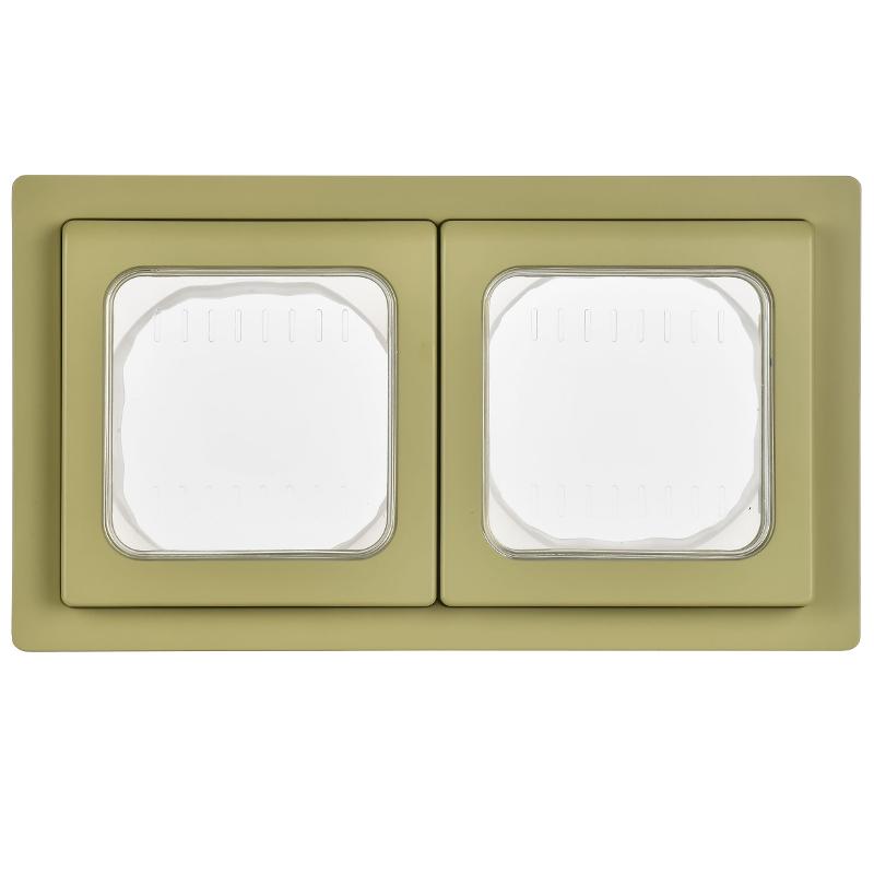 FLITE Рамка 2-местная IP55 Рпро-2-55-ФлО оливковый | FI-M20-32-55-K26 | IEK — миниатюра 2