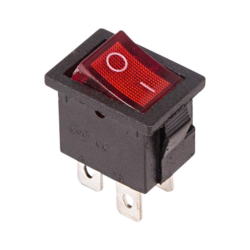 Выключатель клавишный 250V 6А (4с) ON-OFF красный с подсветкой Mini (RWB-207, SC-768) (в упак. 1шт.) | 06-0300-A | REXANT — фото 1 | Sento