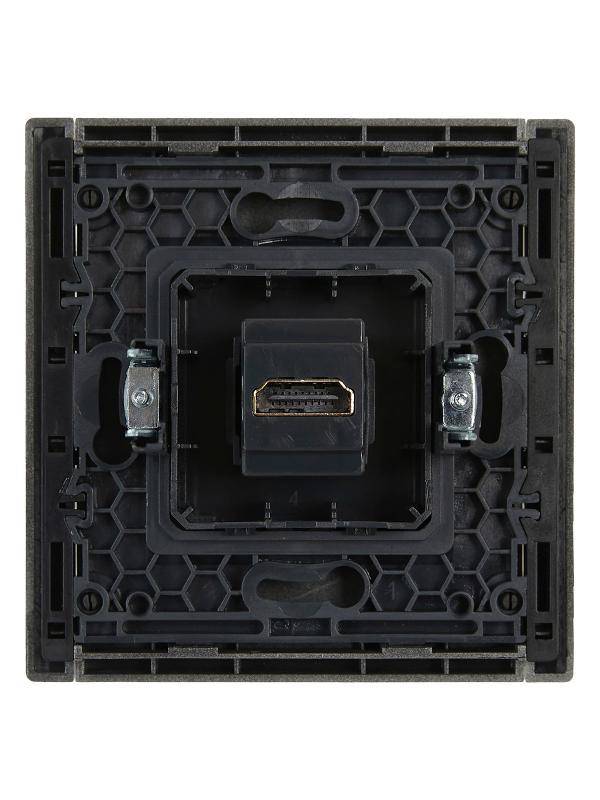 FORTE&PIANO Розетка HDMI FP540 сталь | FP-H10-K46 | IEK — миниатюра 3