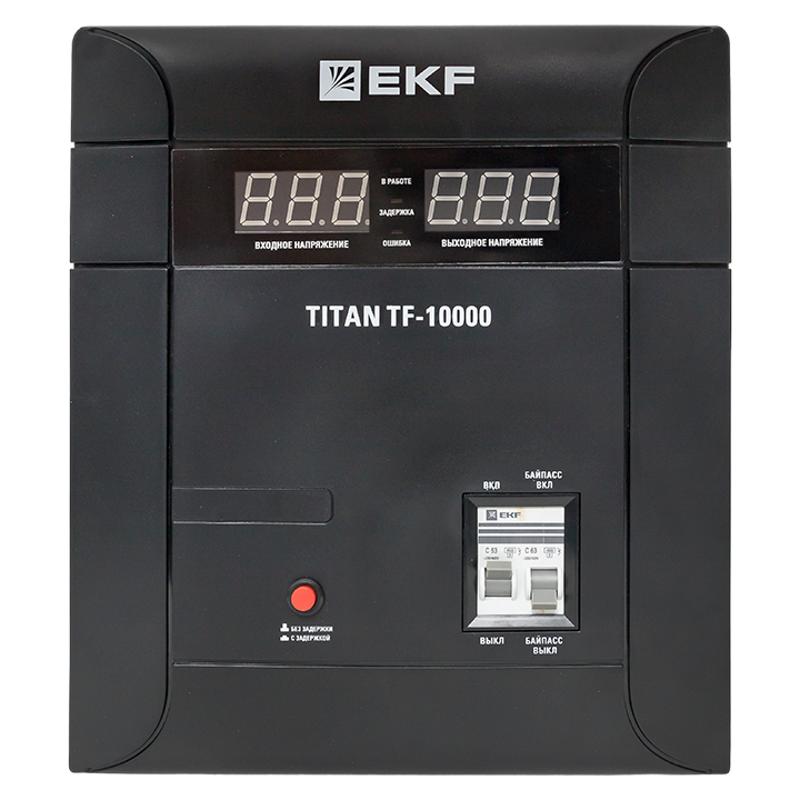 Стабилизатор напряжения электронный напольного исполнения TITAN -ТF-10000  |stab-TF-10000| EKF — миниатюра 2