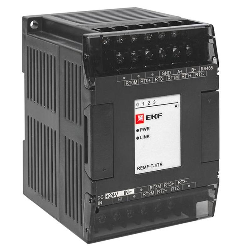 Модуль ввода термосопротивлений REMF 4 PRO-Logic | REMF-T-4TR | EKF — миниатюра 1