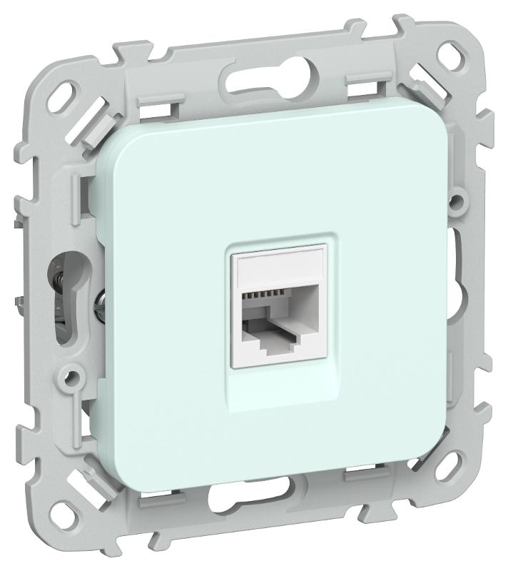 FLITE Розетка компьютерная RJ45 кат.6 UTP РК6-1-0-ФлХЛ холодный лед | FI-K12-2-K94 | IEK — IEK (ИЭК)