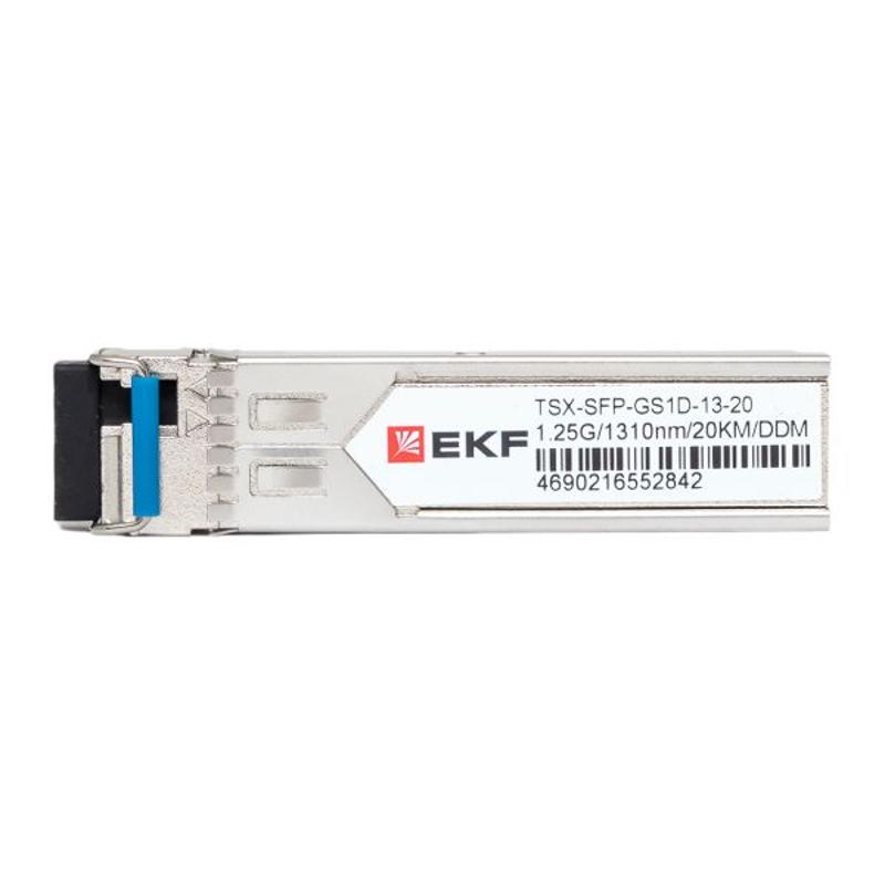 SFP модуль 1,25 Гбит одинарное одномодовое оптоволокно передача 1310нм дальность 20км TSX |TSX-SFP-GS1D-13-20|EKF — миниатюра 9