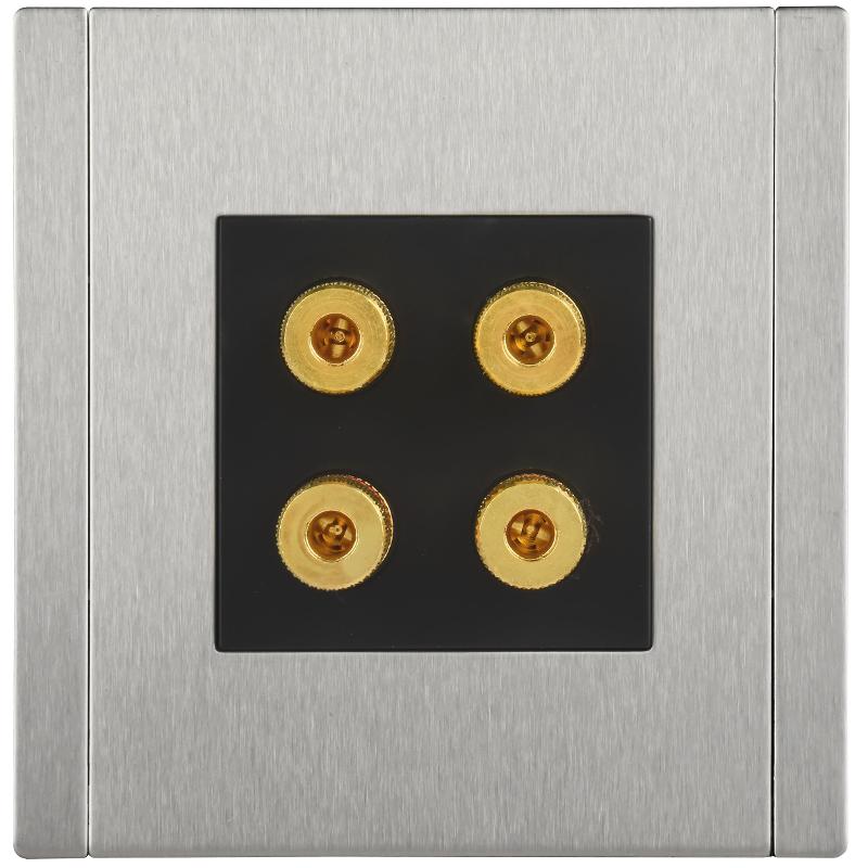 FORTE&PIANO Аудиорозетка 4-мест. FP739M металл никель  | FP-S40-M-K50 | IEK — миниатюра 2