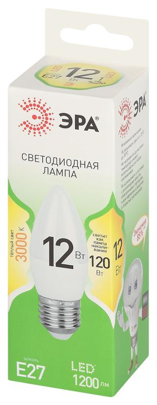 Лампа светодиодная  GREEN LINE LED B35-12W-830-E27 GL E27 12 Вт свеча теплый свет | Б0067137 | ЭРА — миниатюра 5