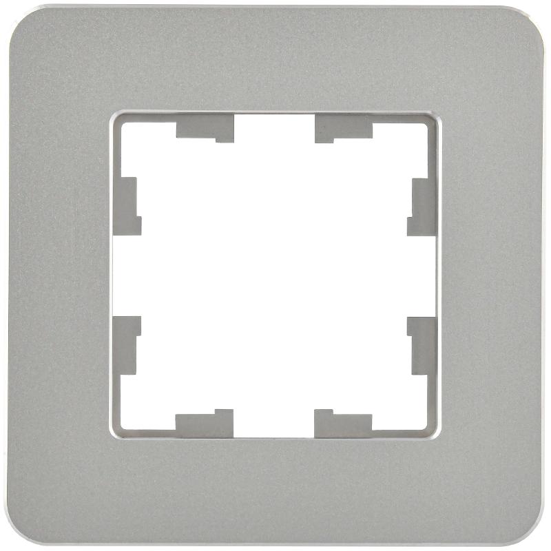 BRITE Рамка 1-ая РУ-1-1-Бр металл алюминий RE | BR-M12-M-01-K47 | IEK — миниатюра 2
