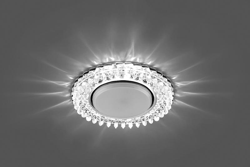 Светильник встраиваемый с белой LED подсветкой CD4027 потолочный GX53 без лампы прозрачный | 29541 | Feron — миниатюра 4