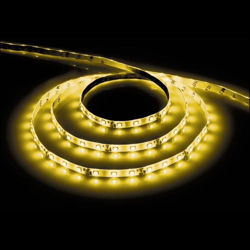 Лента светодиодная LS604/ 60SMD(2835)/м 4.8Вт/м 12V IP65 5000*8*3.8мм желтый | 27674 | FERON — миниатюра 2