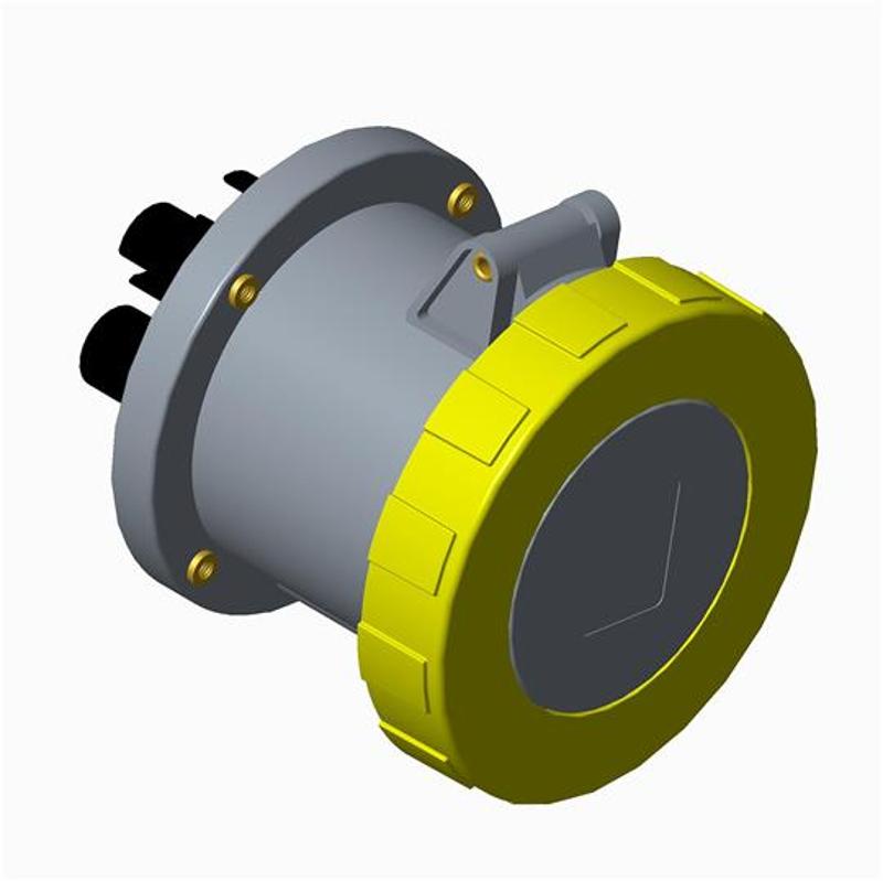 Розетка панельная с прямым унифицированным фланцем 263RU4W, 63A, 2P+E, IP67, 4ч | 2CMA167372R1000 | ABB — ABB