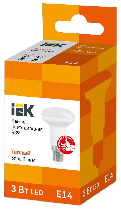 Лампа светодиодная LED 3Вт Е14 220В 3000К R39 рефлектор | LLE-R39-3-230-30-E14 | IEK — миниатюра 3