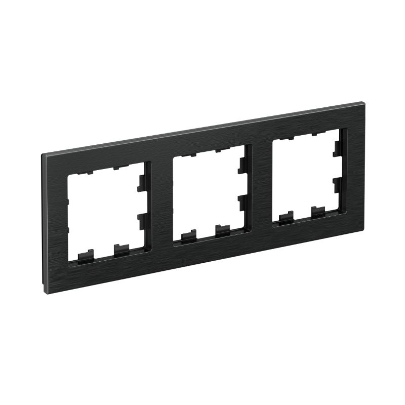 AtlasDesign Nature Металл Оникс Рамка 3-ая |ATN312303| SE — Systeme Electric