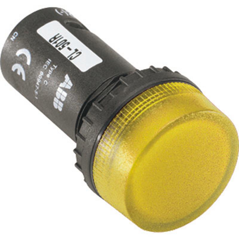 Лампа CL-502Y желтая со встроенным светодиодом 24В AC/DC | 1SFA619402R5023 | ABB — фото 1 | Sento