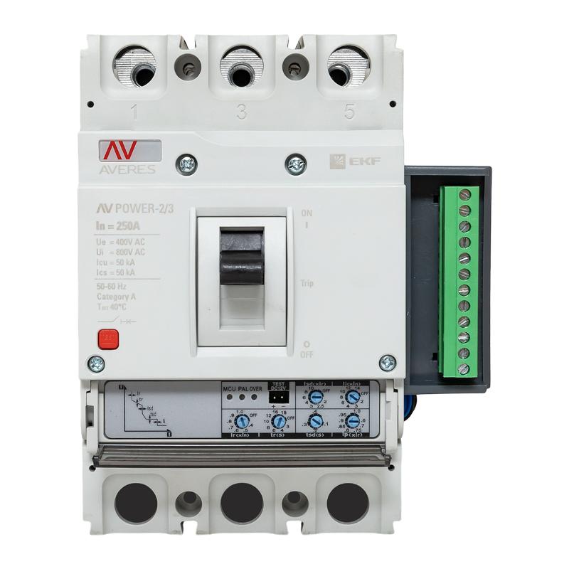 Выключатель автоматический AV POWER-2/3 250А 50kA ETU2.2 | mccb-23-250-2.2-av | EKF — миниатюра 2